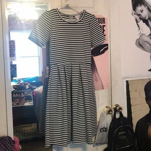 Black & White Striped Dress